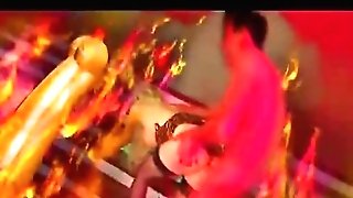Hot mega-slut goes to hell to fuck the demon